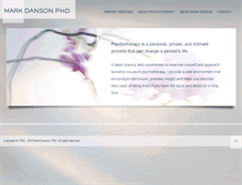Tablet Screenshot of markdansonphd.com